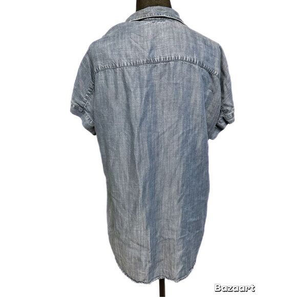 Soft Surrounding Oversize Denim Blouse size XS - Picture 2 of 9